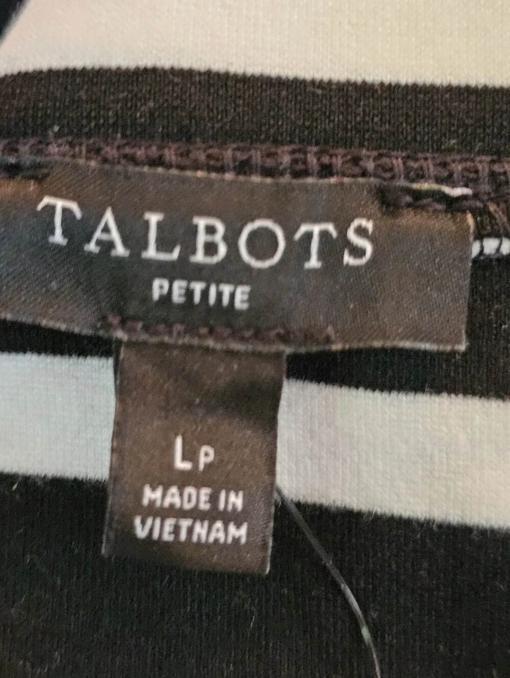 NWT Talbots Effortless Ultraknit A-Line Midi Skirt - Crocus Stripe, Sz L P
